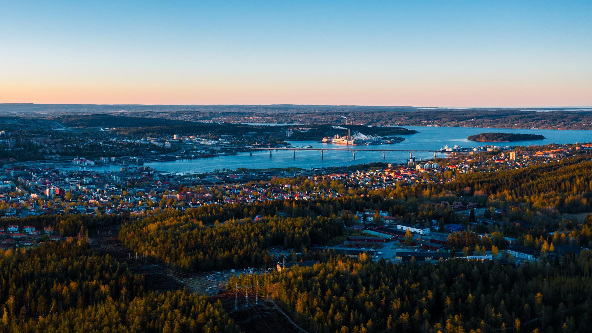 Vy över Sundsvall