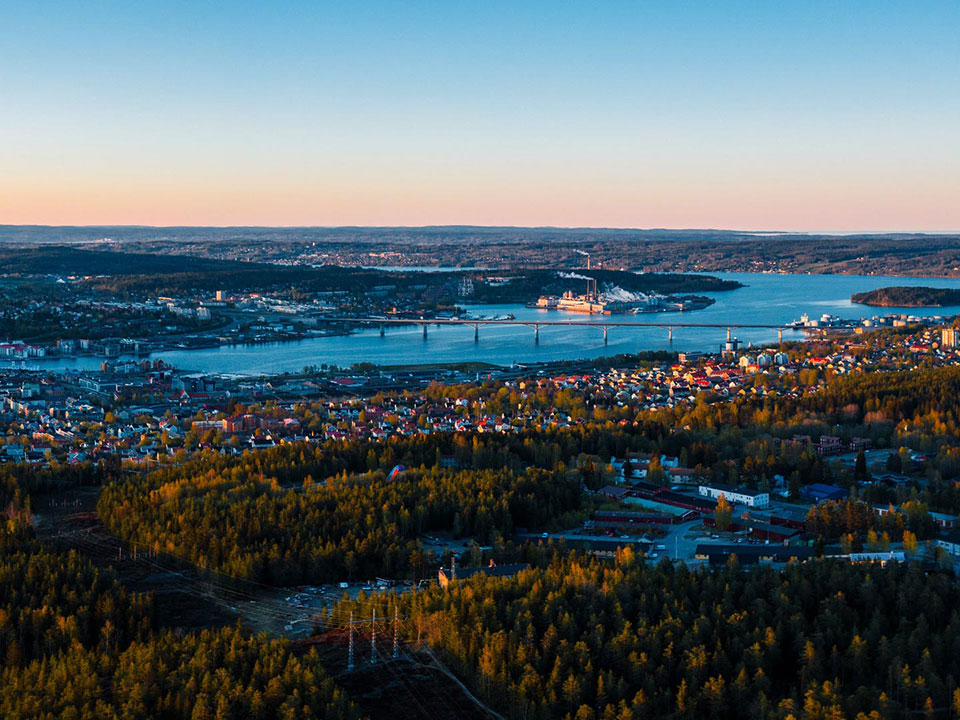 Vy över Sundsvall